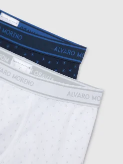 BOXER LOGOS AZUL MARINO