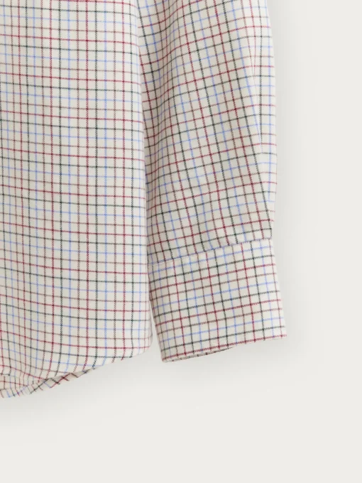 CAMISA FLANNEL CHECKS BURDEOS