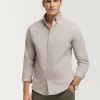 CAMISA FLANNEL TWILL BEIGE