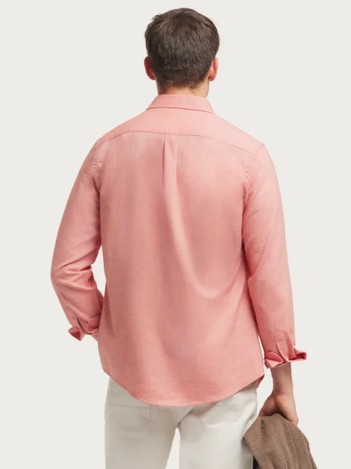 CAMISA FLANNEL TWILL CORAL