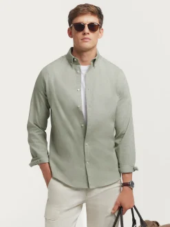 CAMISA FLANNEL TWILL VERDE