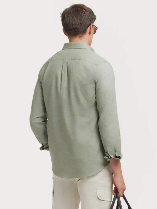 CAMISA FLANNEL TWILL VERDE