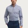 CAMISA MICROESPIGA AZUL MARINO