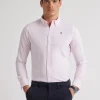 CAMISA OXFORD RAYAS BASIC ROSA
