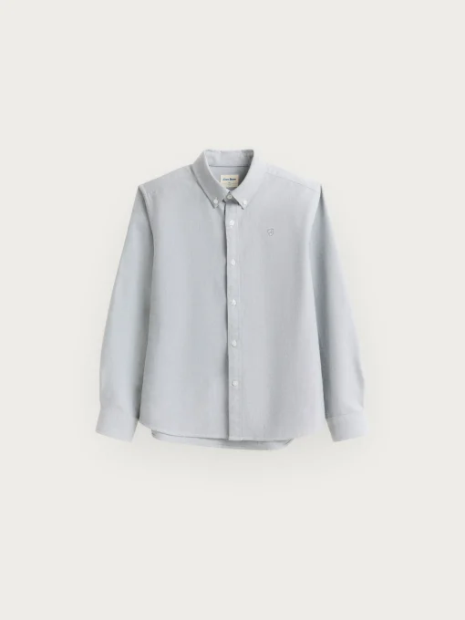 CAMISA OXFORD SOLID KIDS VERDE