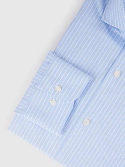 CAMISA P. POINT DIPLO CELESTE