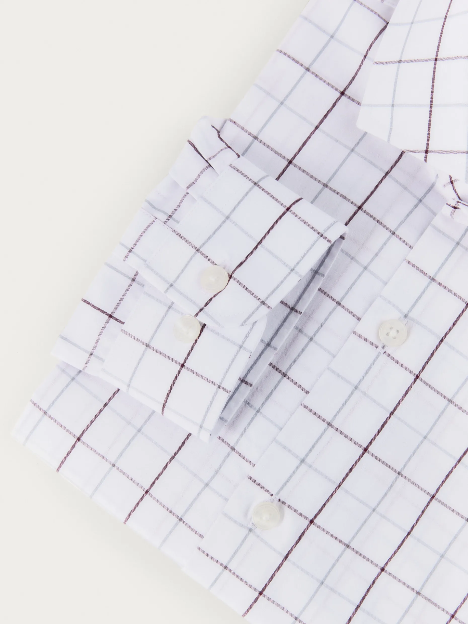 CAMISA POPELIN CUADROS KIDS BURDEOS