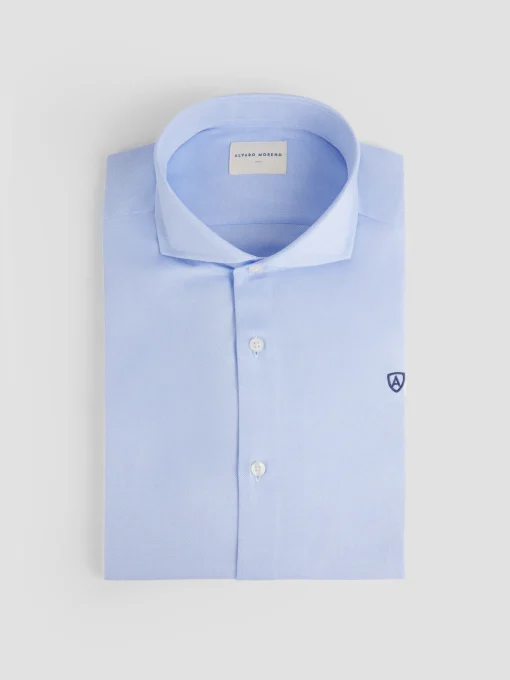 CAMISA VESTIR ESTRUCTURA AZUL