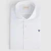CAMISA VESTIR HERRINGBONE BLANCO