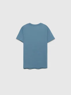 CAMISETA BASIC KIDS CELESTE