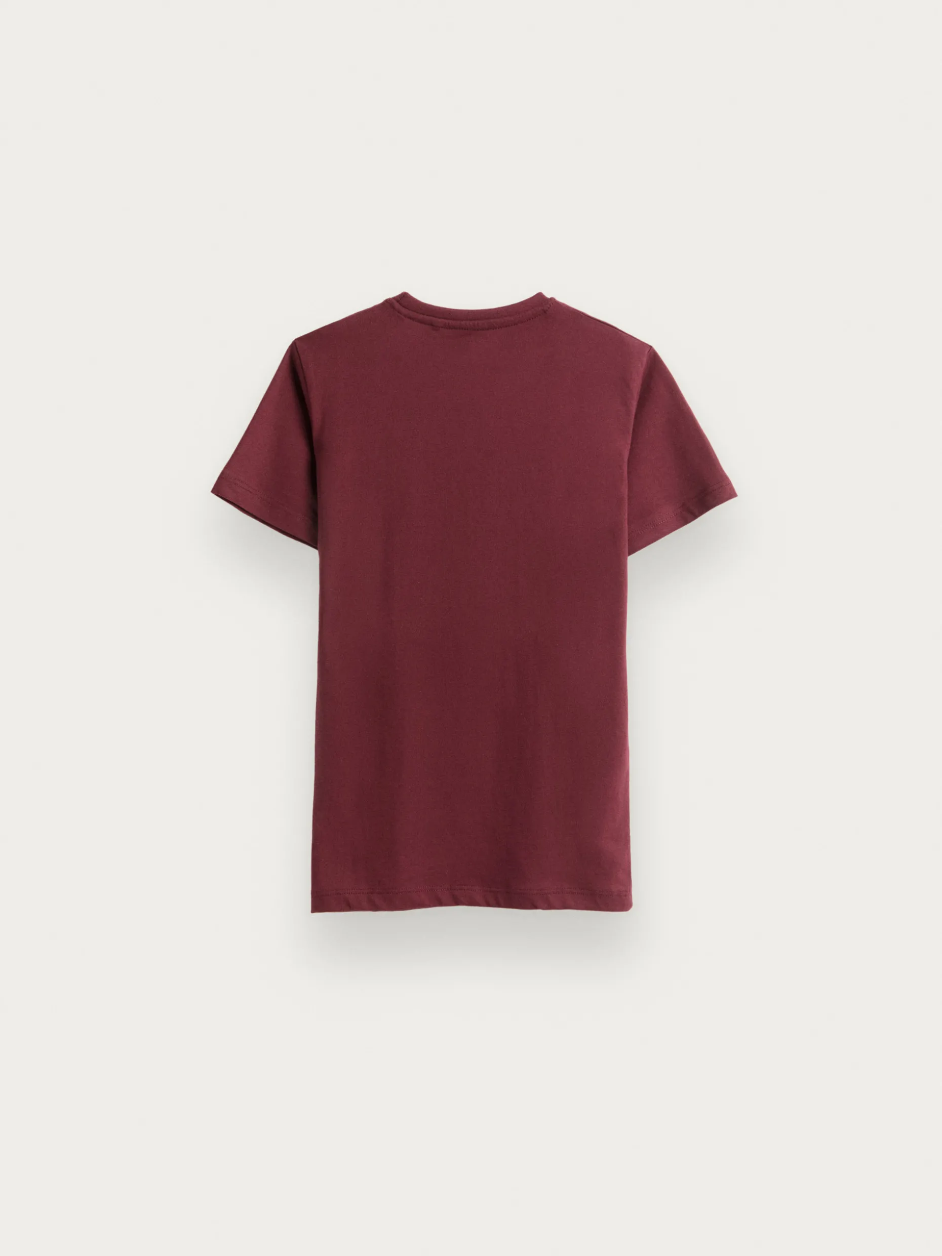 CAMISETA BASICA KIDS BURDEOS