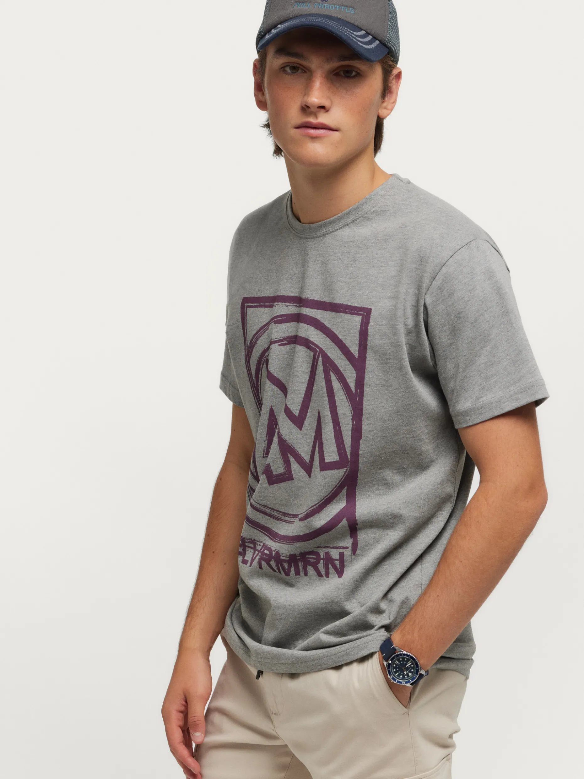 CAMISETA LOGO GRIS