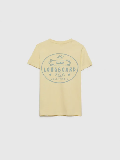 CAMISETA LONGBOARD KIDS AMARILLO