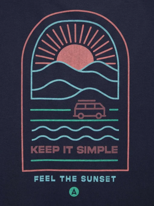 CAMISETA SUNSET AZUL MARINO