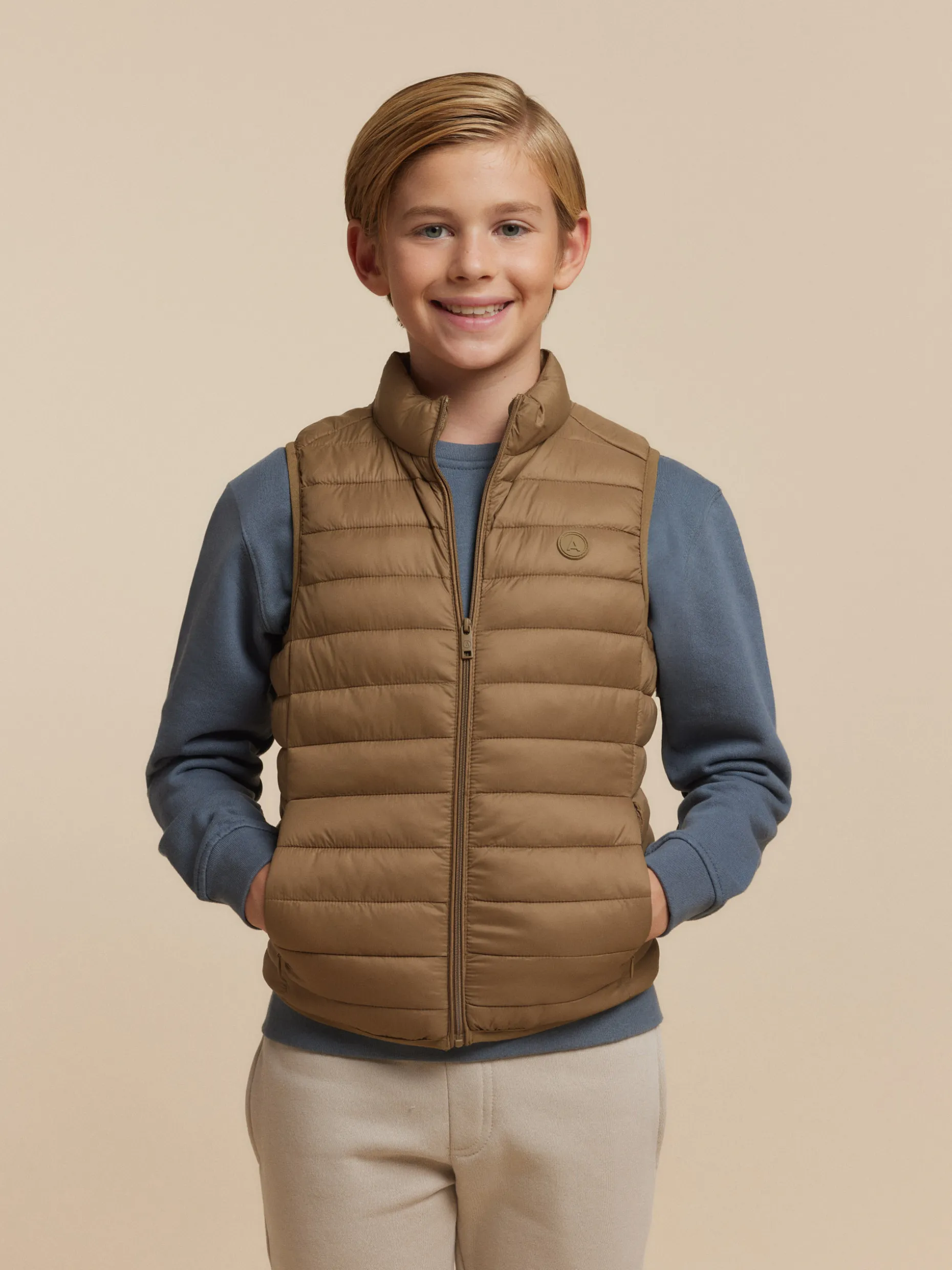 CHALECO NIRO KIDS MOSTAZA