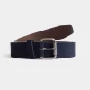 CINTURON SUEDE AZUL MARINO
