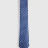 CORBATA JACQUARD MF AZUL MARINO