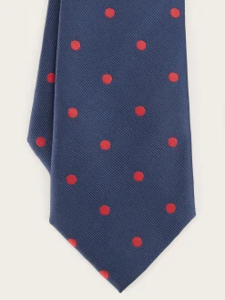 CORBATA JACQUARD MF AZUL MARINO