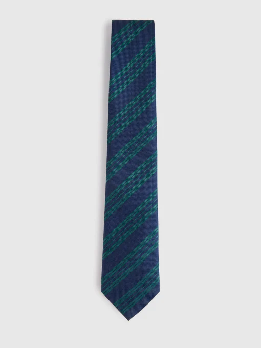 CORBATA JACQUARD MF AZUL MARINO