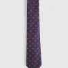 CORBATA JACQUARD MF AZUL MARINO