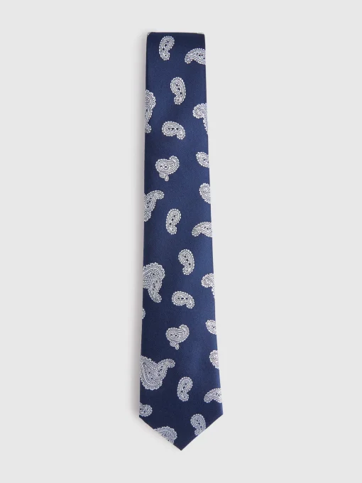 CORBATA JACQUARD MF AZUL MARINO