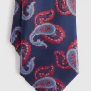CORBATA JACQUARD MF AZUL MARINO