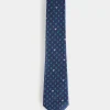 CORBATA JACQUARD MF AZUL MARINO