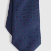 CORBATA JACQUARD MF AZUL MARINO