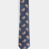 CORBATA JACQUARD MF AZUL MARINO