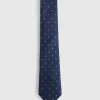 CORBATA JACQUARD MF AZUL MARINO