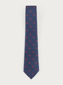 CORBATA JACQUARD MF AZUL MARINO