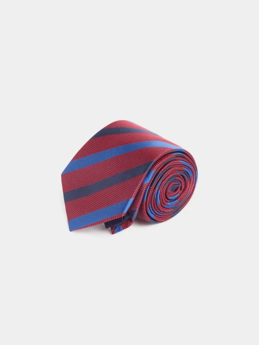 CORBATA JACQUARD MF AZUL MARINO
