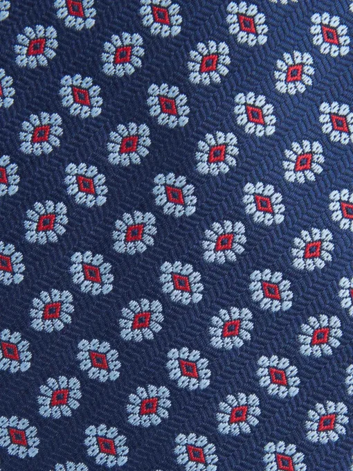 CORBATA JACQUARD MF AZUL MARINO