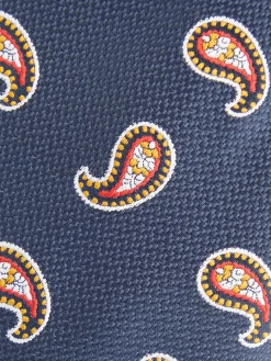 CORBATA JACQUARD MF AZUL MARINO