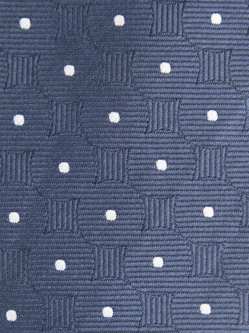 CORBATA JACQUARD MF AZUL MARINO