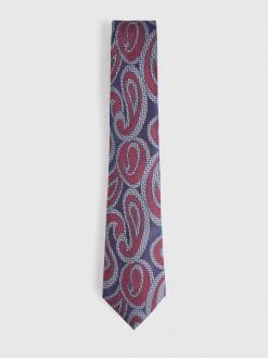 CORBATA JACQUARD MF BURDEOS