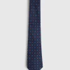 CORBATA PRINTED AZUL MARINO