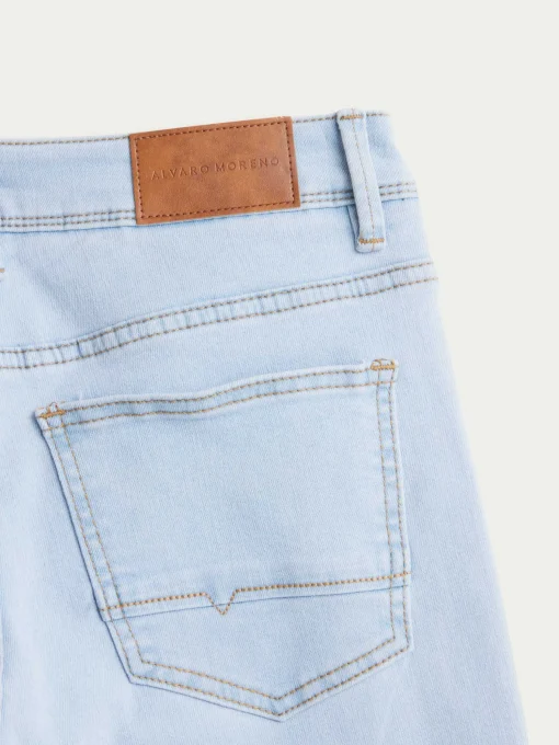 DENIM SLIM BASICO CELESTE