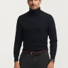 JERSEY ROLL COLLAR NEGRO