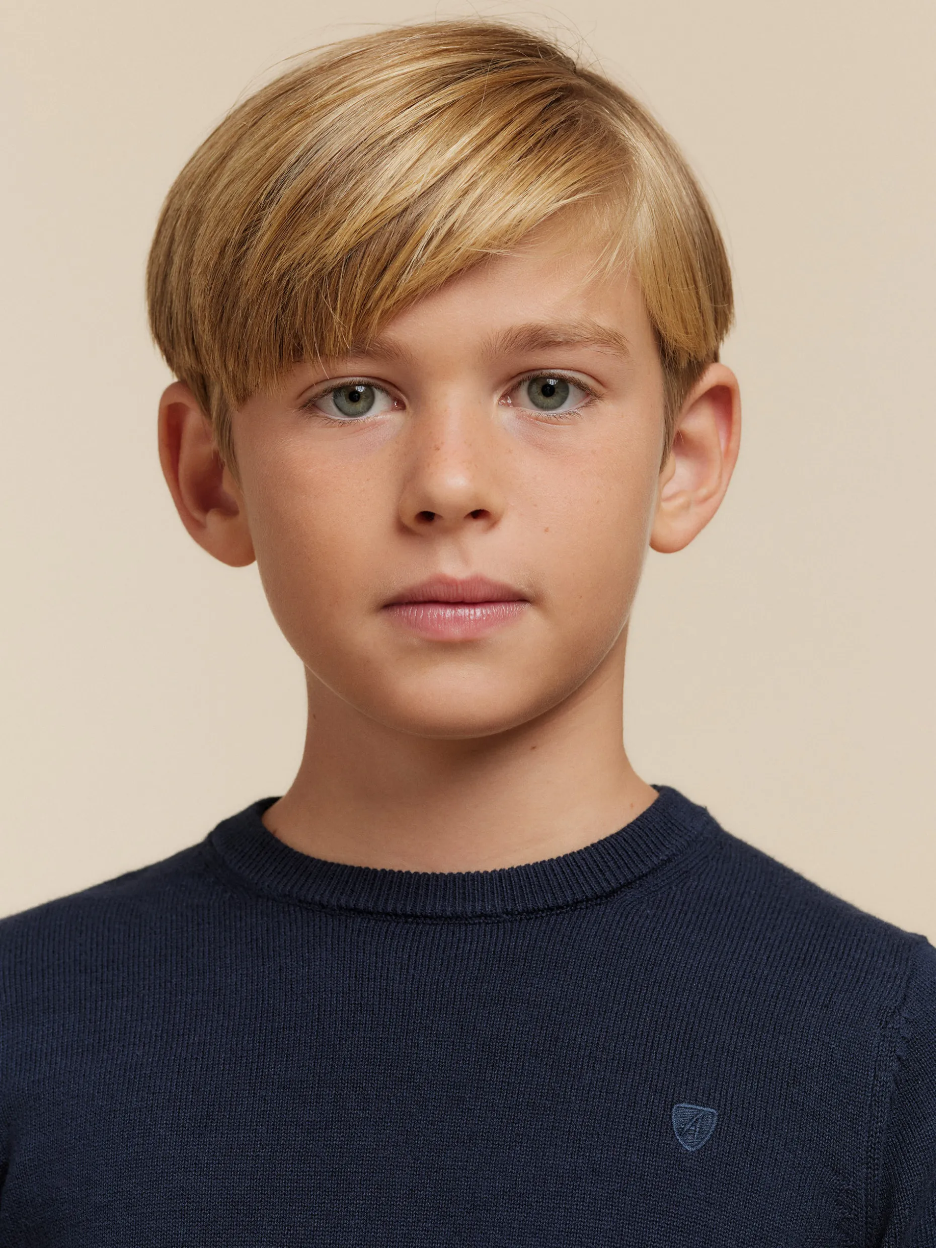 JERSEY ROUND NECK KIDS AZUL MARINO