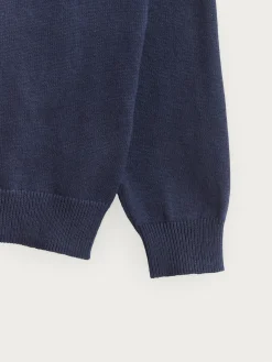 JERSEY ROUND NECK KIDS AZUL MARINO