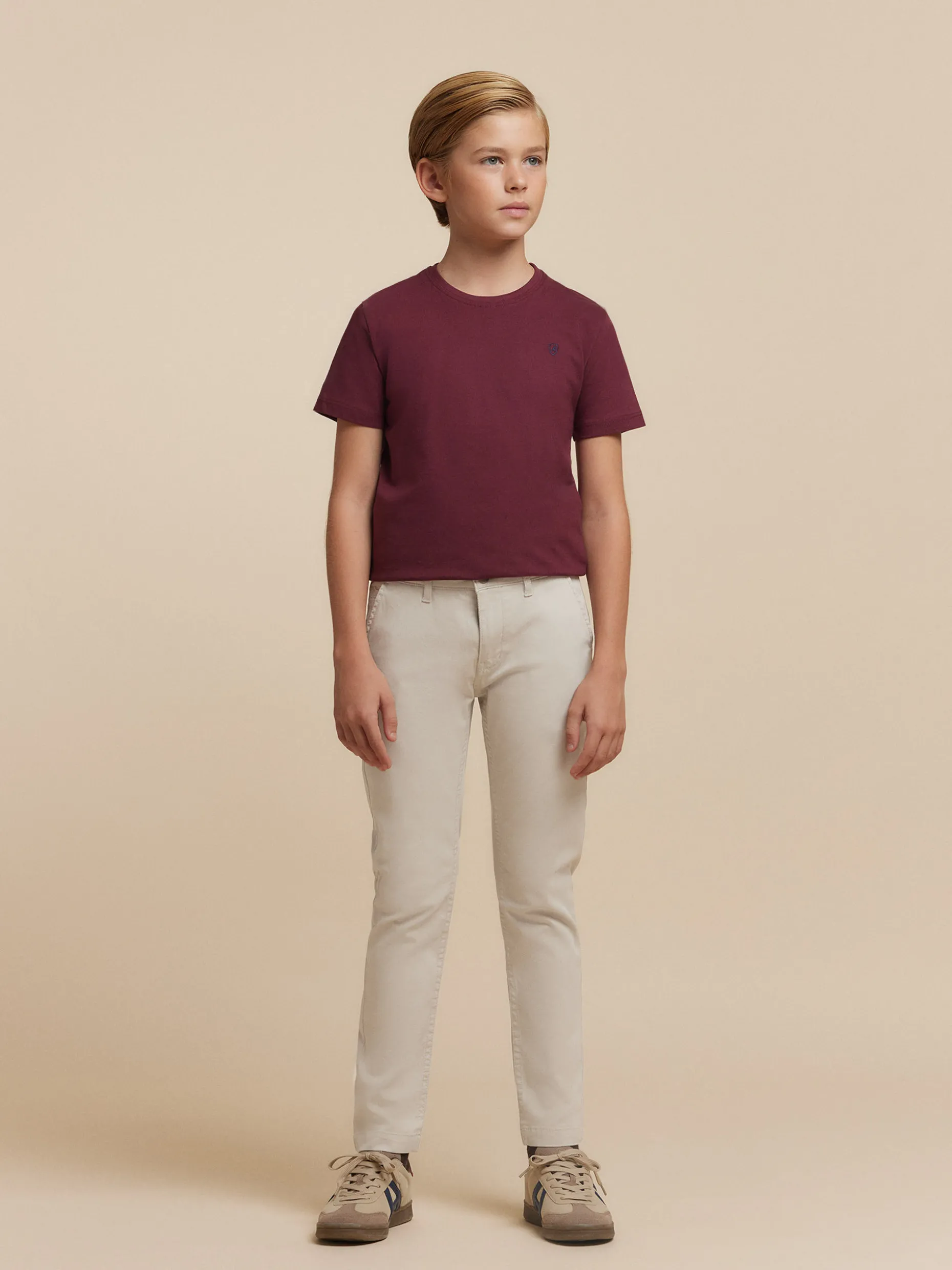 PANTALON CHINO KIDS PIEDRA