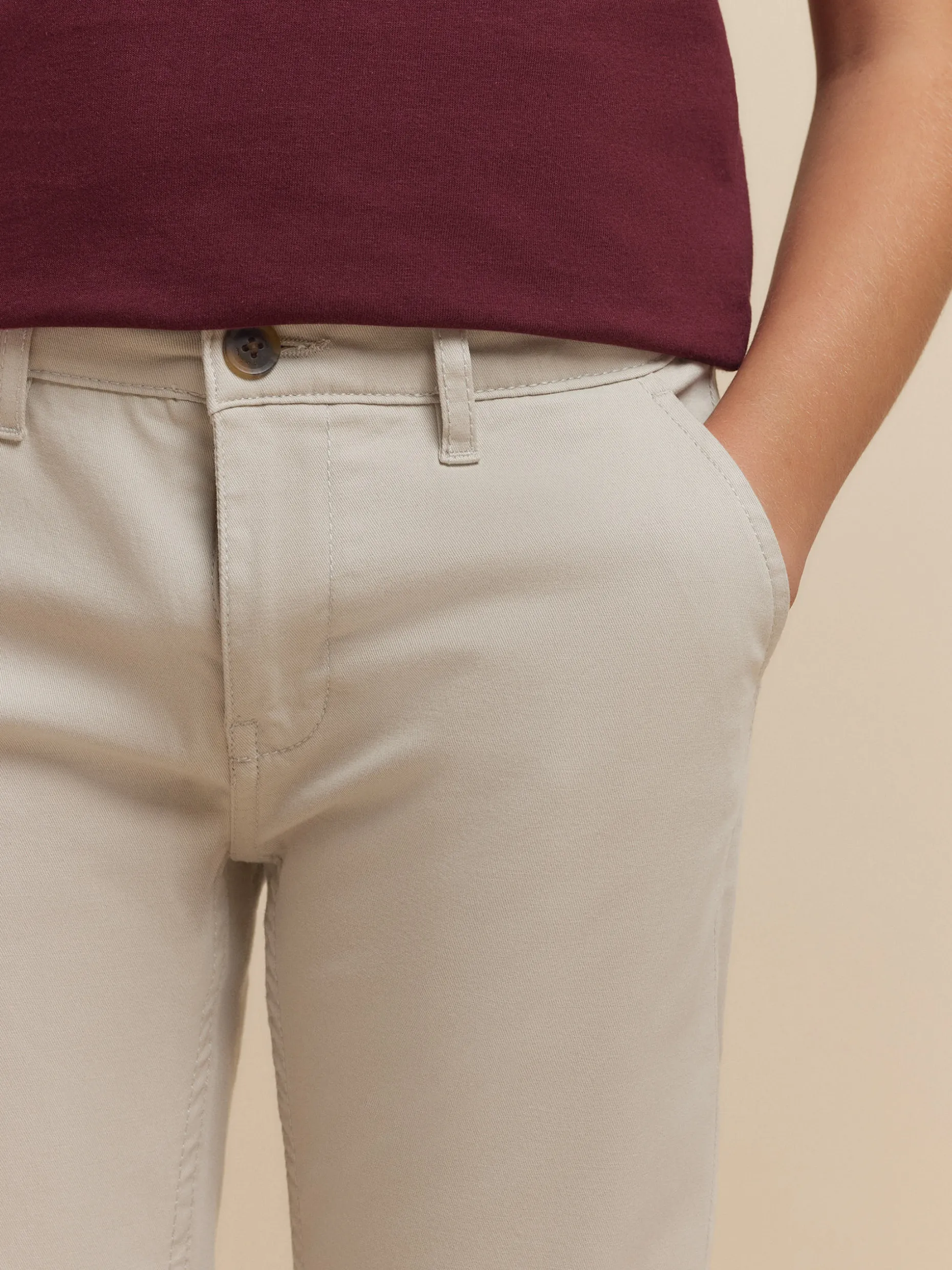 PANTALON CHINO KIDS PIEDRA