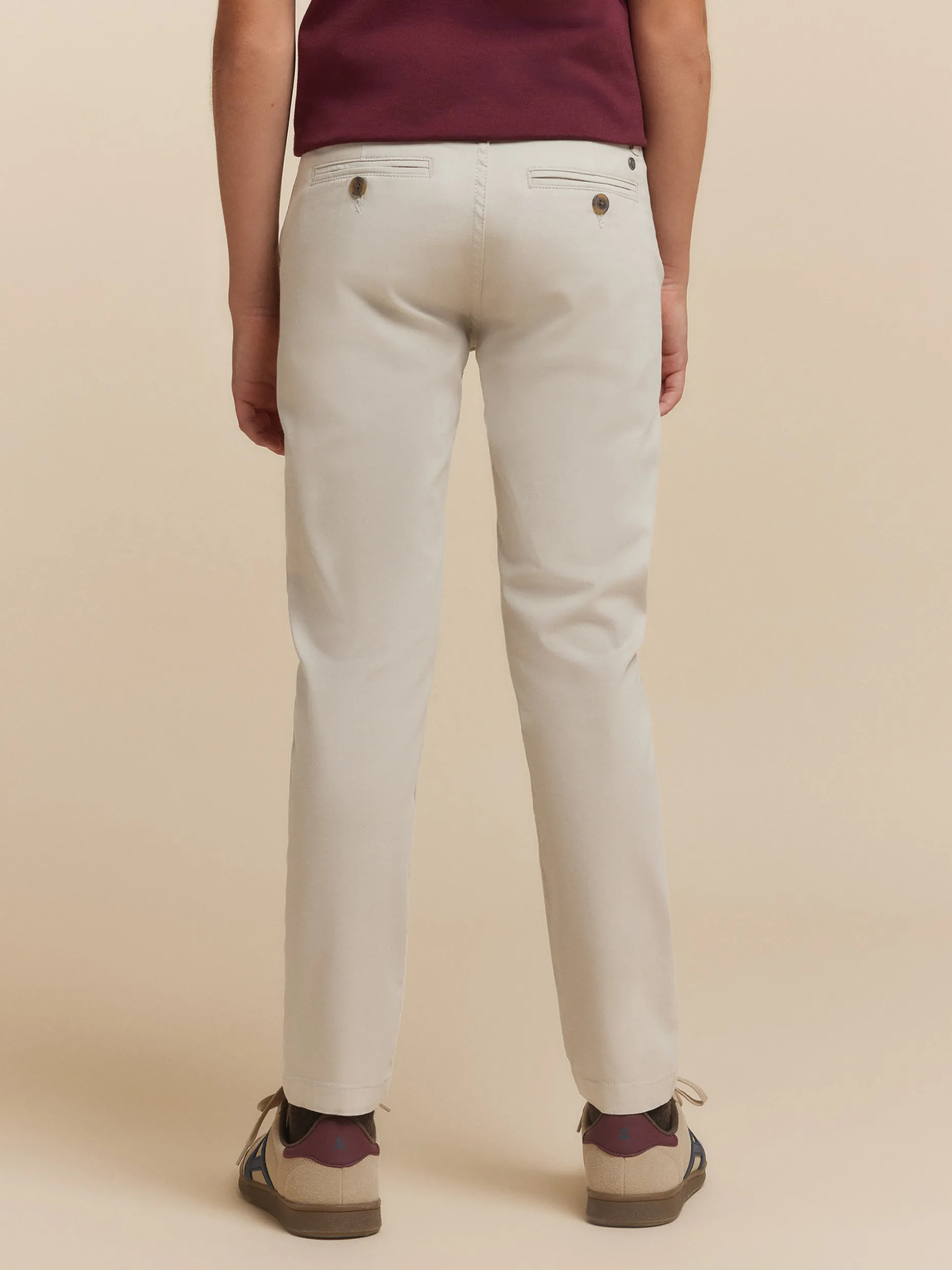 PANTALON CHINO KIDS PIEDRA