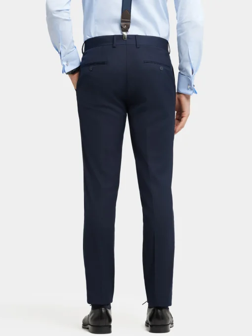 PANTALON TWILL CRUZADO AZUL MARINO
