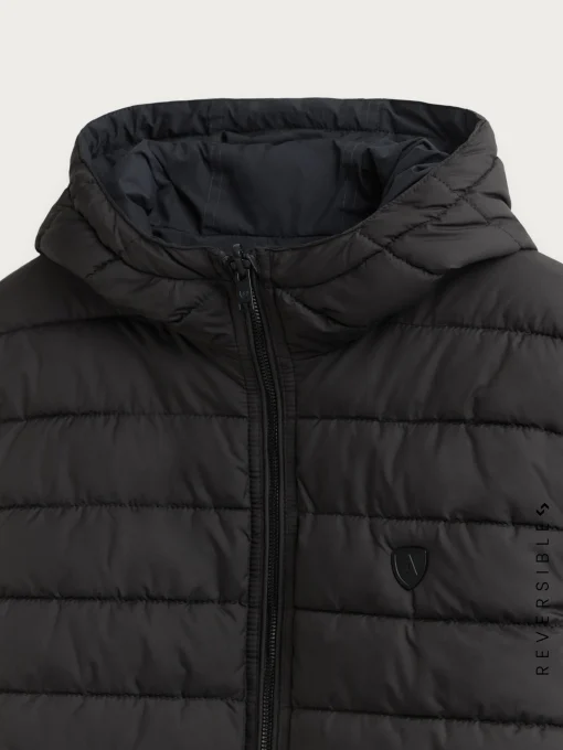 PARKA RATCHED REVERSIBLE AZUL MARINO | MARRÓN