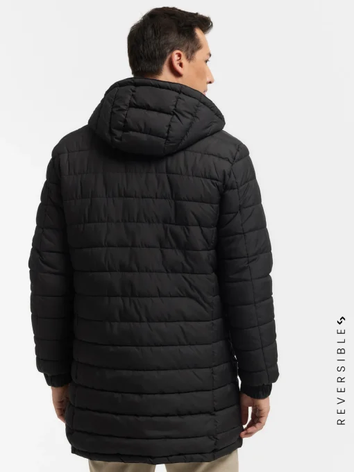 PARKA RATCHED REVERSIBLE AZUL MARINO | MARRÓN
