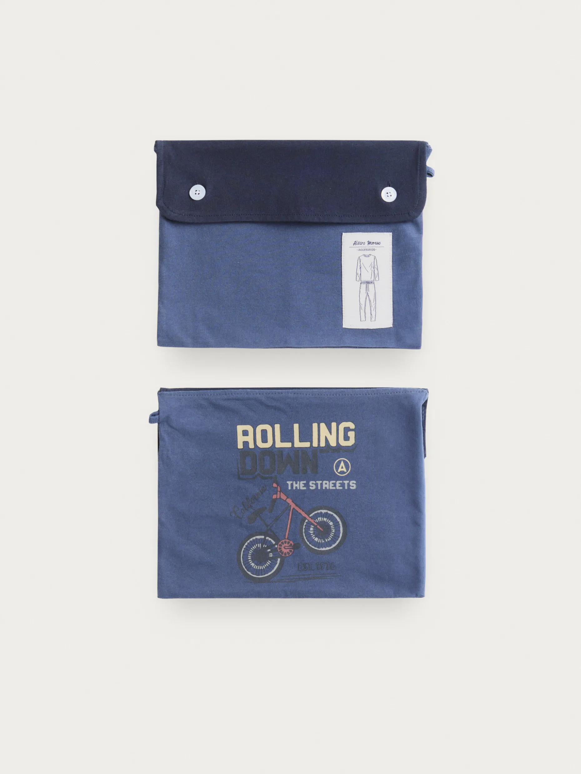 PIJAMA ROLLING KIDS AZUL