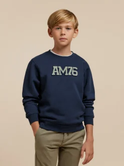 SUDADERA OFFICIAL KIDS AZUL MARINO