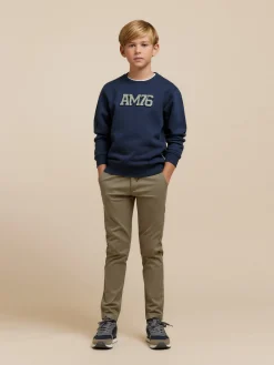 SUDADERA OFFICIAL KIDS AZUL MARINO